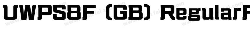 UWPS8F (GB) RegularF字体转换